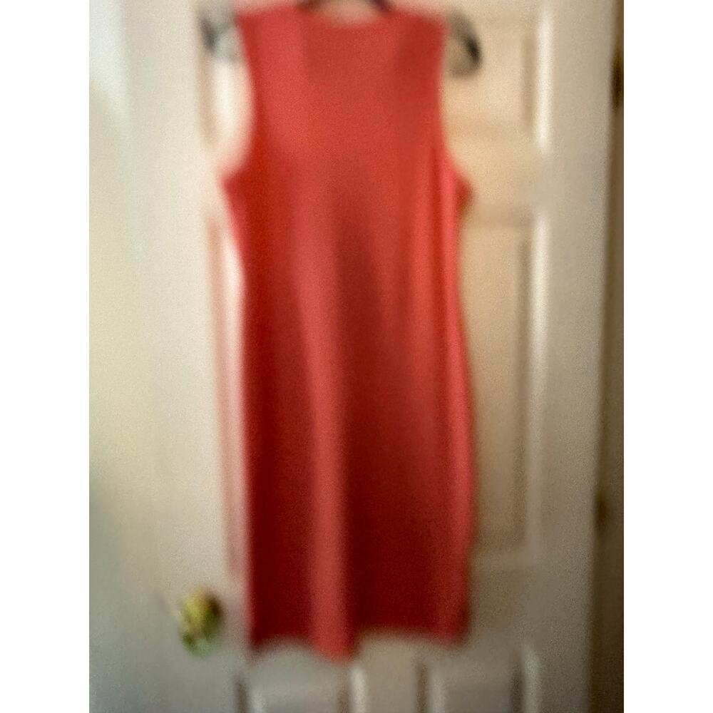 Pink Ribbed Dress By Nine West Size Large - Picture 3 of 7